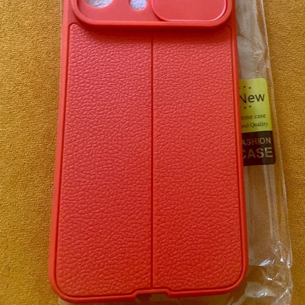 iPhone 14 pro max red shockproof case with slide cover camera lens prote…